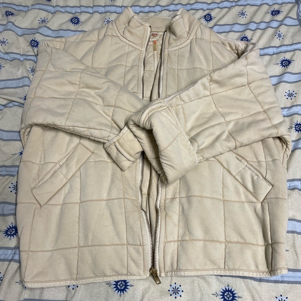 Free People Cream Dolman Jacket